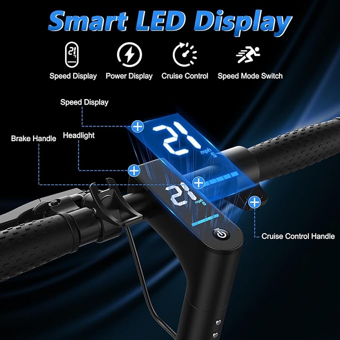 MAXSHOT Electric Scooter Adults, Foldable Electric Scooter with Seat & Basket, 750W Peak Motor, 48V 10.4Ah Battery, 14" Tires, Vicont APP Control, Dual Suspension, Electronic Lock
