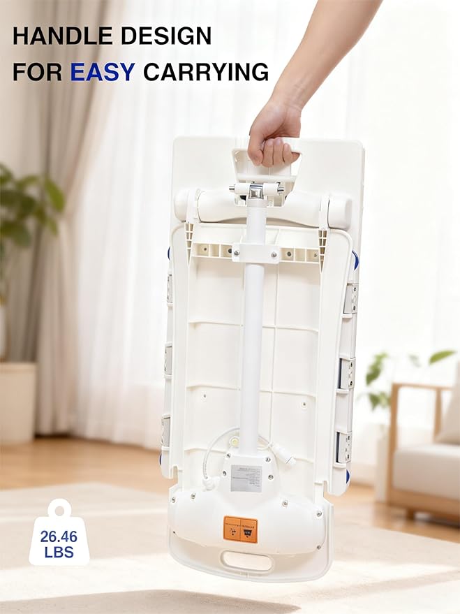 Electric Chair Lift - Floor Lift for Elderly Falls, IPX8 Waterproof Bath Lift, Support Up to 300 LBS, Chair Lift Assist Devices for Seniors, Suitable for Bathtub, Bathroom, Bedroom, Living Room