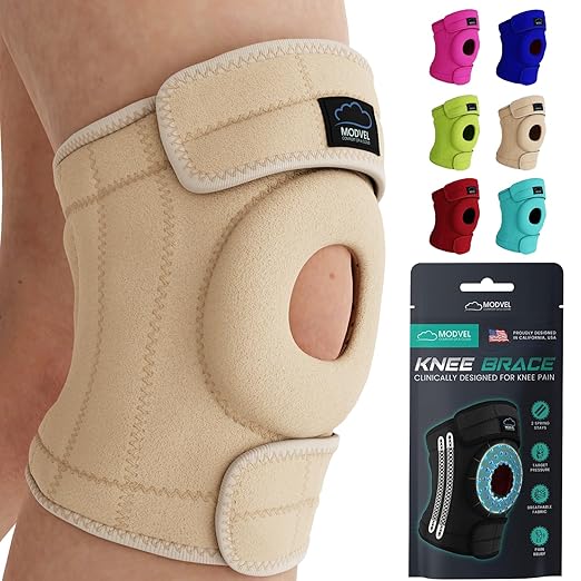 Modvel ELITE Knee Brace for Men & Women – Patella Gel Pads & Side Stabilizers for ACL, Meniscus Tear, Arthritis & Injury Recovery – Maximum Support for Running, Sports & Joint Pain Relief