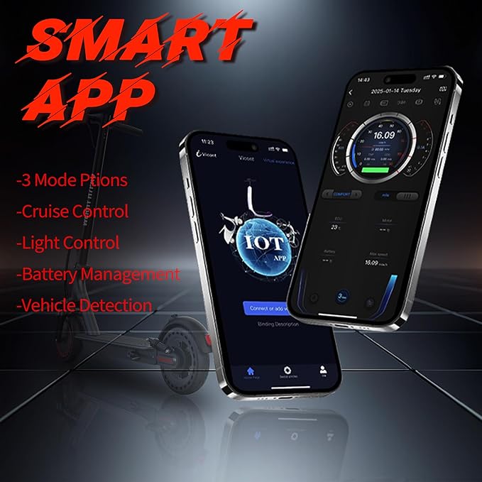 Electric Scooter, 10"/8.5" Solid Tire, 500W/350W Powerful Motor & 19/22 MPH Top Speed, 28/25/22/16 Miles Long Range, Folding E Scooter with Dual Braking for Teens and Adults