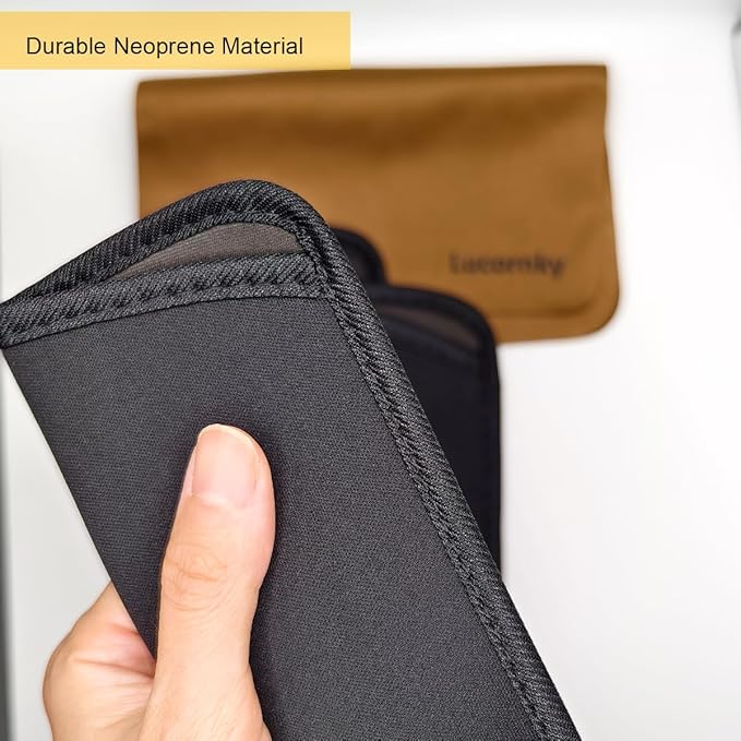 6 Pack Sunglasses Pouch Soft Slim Glasses Slip in Glasses Sleeve Black Eye glasses Pouch Bag