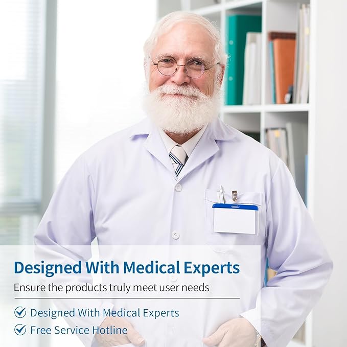 Eosprim Bedside Commode Extra Wide Seat, Heavy Duty Toilet Seat Riser, 3 in 1 Width and Height Adjustable Commode Chair, Portable Toilet for Adults, Shower Potty Chair for Elderly Disabled Seniors