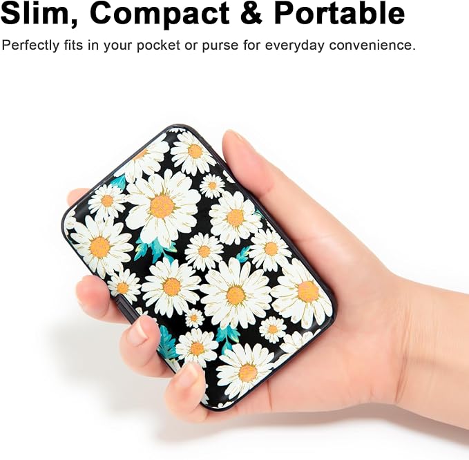 Credit Card Holder Small RFID Blocking Wallet Business Metal Slim Mini Aluminum Hard Case for Women Men