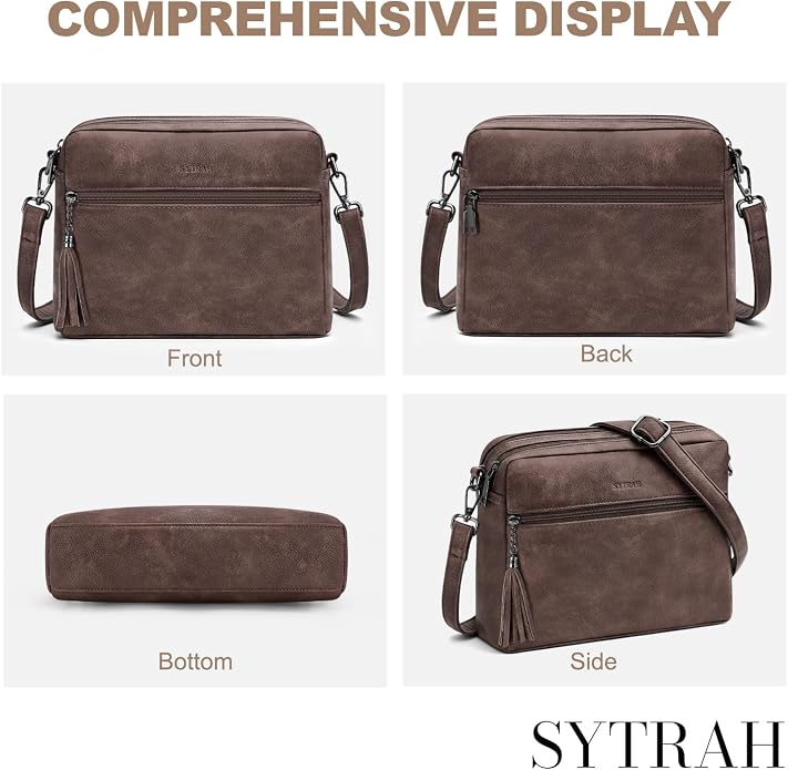 Anti-Theft Crossbody Purse for Women Travel Shoulder Bag