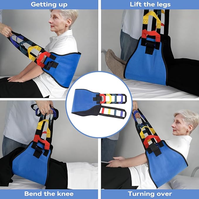 Transfer Belt Transfer Sling for Nursing Patients, Standing & Supports & Transfer Aids for Elderly, Gait Belt for Patient Care, Transfer Belt for Bedridden Patient