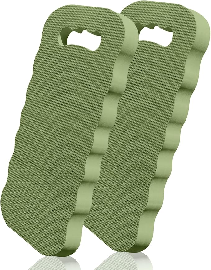 Altdorff Thick Kneeling Pad 2 Pack, Waterproof, Comfortable Garden Kneeling Pads Stain Resistant, Multi-Functional Kneeler Pad for Gardening, Baby Bath, Yoga, Praying and Exercise (Sage Green)