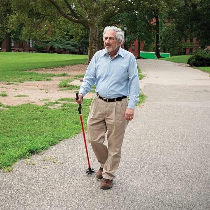 Walking Cane for Men and Women - Special Balancing Stick With 10 Adjustable Heights - Self Standing, Folding, Portable, Collapsible, and Comfortable