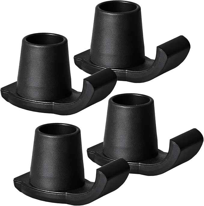 Dotday Walker Skis Glides 4 Pack, Universal Walker Accessories for Seniors | Walker Glides for Folding Walker, Durable Easy-Glide Mobility Aid, Walker Feet Replacement, Universal 1-1/8 inch, Gray