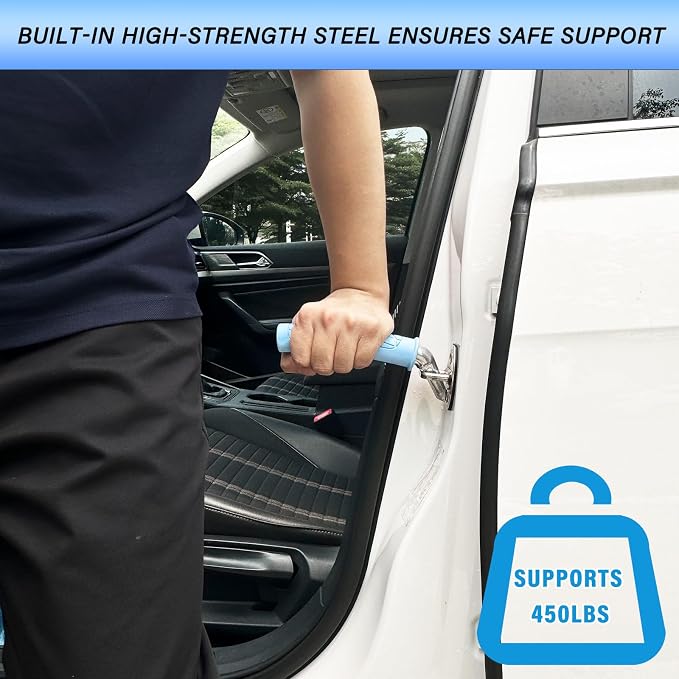 2 Pack Car Door Handle for Elderly Portable Vehicle Support Handle | Portable Vehicle Support Handle, Easy Sit to Stand Assistance, Auto Cane for Seniors and Handicapped