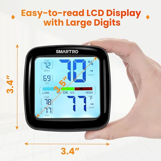 SC42 Professional Digital Hygrometer Indoor Room Thermometer | Humidity Gauge Pro Accuracy Calibration