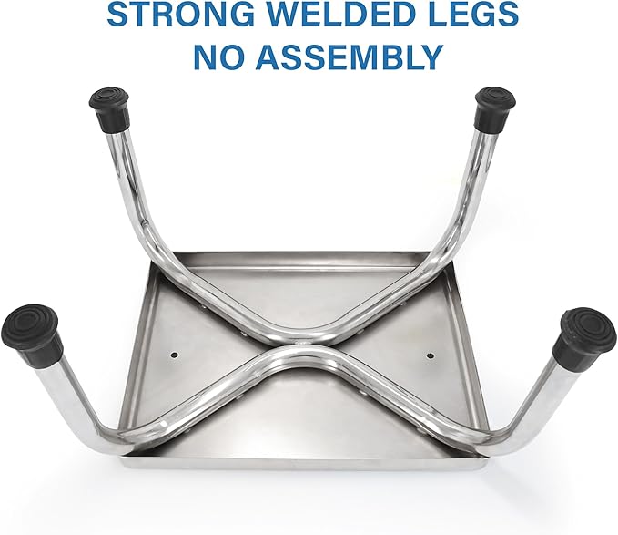 Vaunn Medical Foot Step Stool 350lbs Heavy-Duty Welded Steel Legs, Fully Welded Single Construction Frame, Anti-Skid Rubber Platform