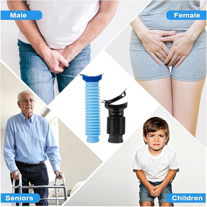 Pee Bottles for Men,Portable Urinal for Men,Collapsible Urine Bottle 750ML | Car Urinals for Men and Women,Emergency Urinal Bottle Shrinkable Pocket Toilet for Travel,Camping,Traffic Jam,Road Trips