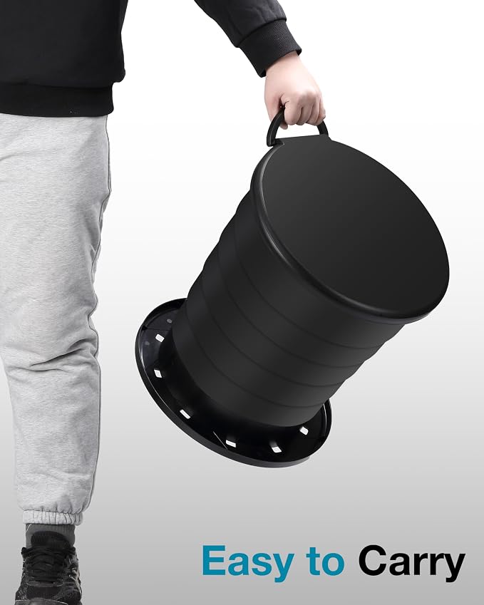 Upgrade Retractable Portable Toilet Travel Toilet Adjustable Height Camping Toilet Portable Potty for Adults Kids, Foldable Portable Toilet for Camping/Car