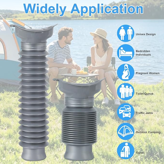 Pee Bottles for Men,Portable Urinal for Men,Collapsible Urine Bottle 750ML | Car Urinals for Men and Women,Emergency Urinal Bottle Shrinkable Pocket Toilet for Travel,Camping,Traffic Jam,Road Trips
