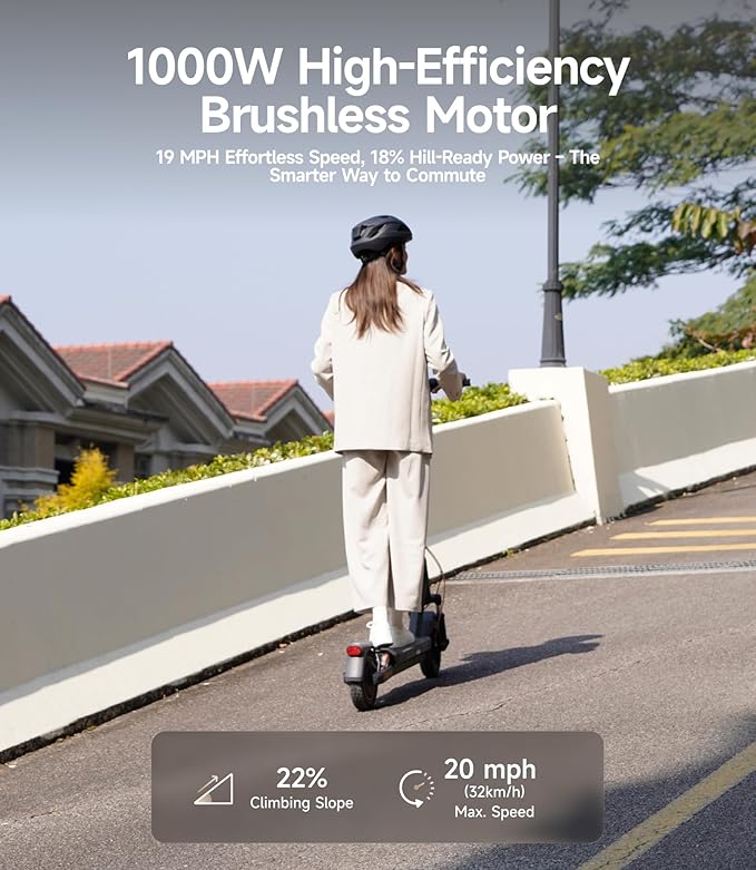 NAVEE GT3/ST3 Series Electric Scooter, 20/25 MPH Top Speed, 47/38/30 Miles Max Range, 1000W/1350W Motor with Dual Suspension, 10" Tires All Terrain, Heavy Duty, Foldable for Adults Teens (UL2272)