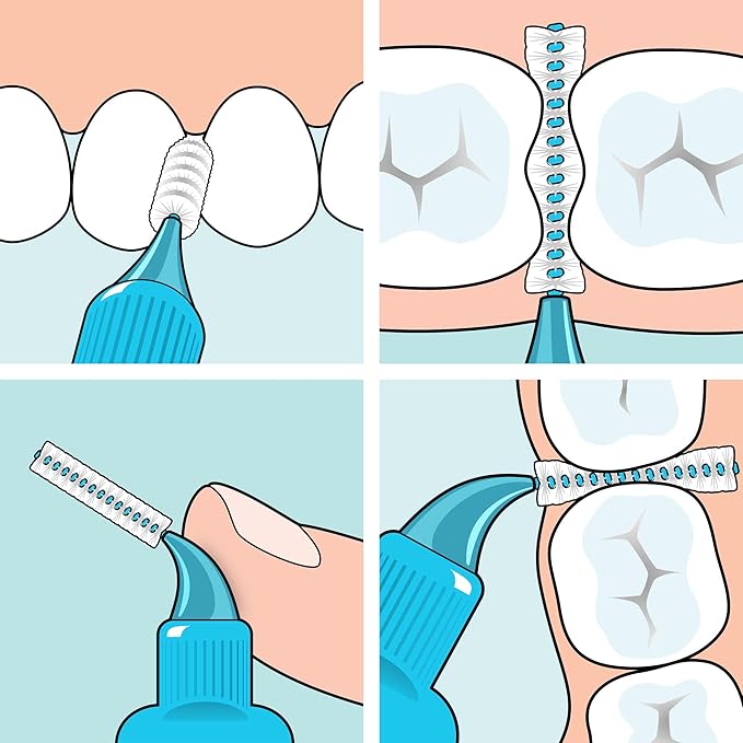 TePe Interdental Brushes Original | Size 5-0.8mm | 1 Pack of 20 Brushes (0.6 mm, Blue)