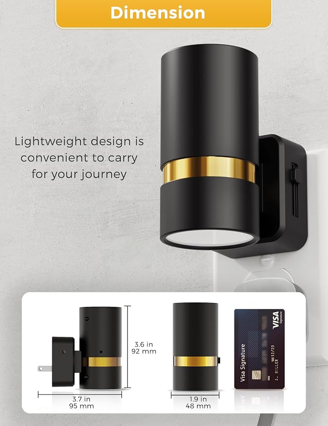 L LOHAS LED Night Lights Plug into Wall, Dusk to Dawn, Daylight White 5000K, Dimmable Night Light, 0-100LM, Modern Night Light for Bedroom, Hallway, Stairs, Kitchen, 2 Pack