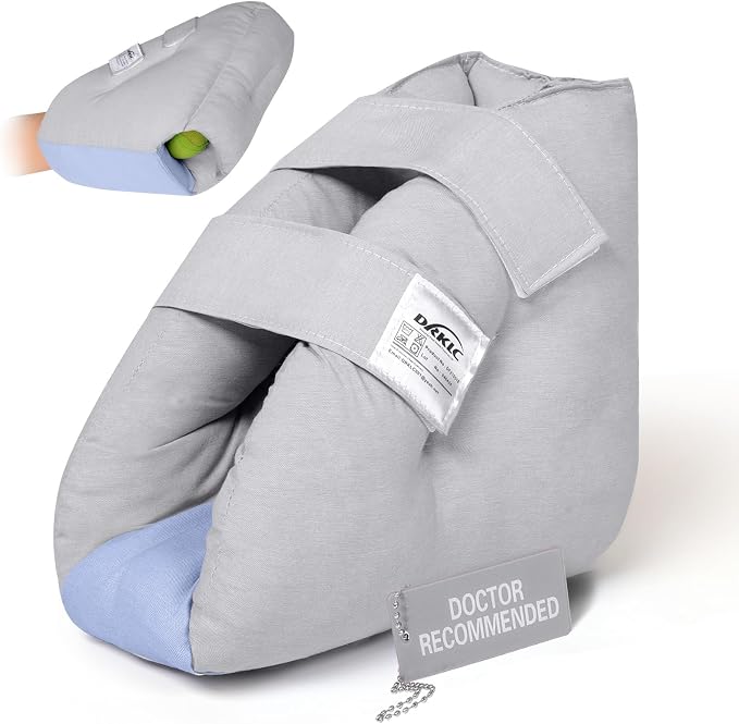 Heel Protector for Pressure Sores, Adjustable Heel Cushion Boot for Elderly Bedridden, Foot Support Pillow for Surgery Recovery, Ankle Pressure Ulcer Pad for Bed & Wheelchairs