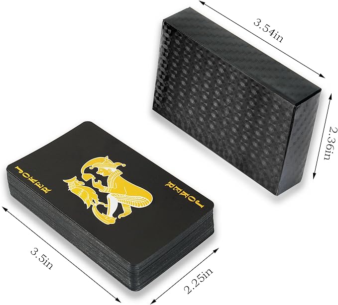 Diamond Waterproof Playing Cards, 2 Deck of Cards, Cool Premium Plastic Poker Cards for Game Night & Party Table Games