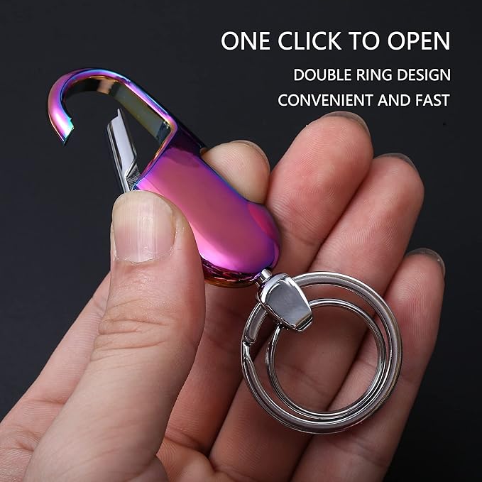 Car Keys Keychain, Heavy Duty Keychains,Car Key Fob Accessory For Men and Women,With Elegant Metal Box