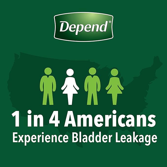 Depend FIT-Flex Incontinence Underwear for Women, Disposable, Maximum Absorbency, Medium, Blush, 18 Count (Pack of 2)