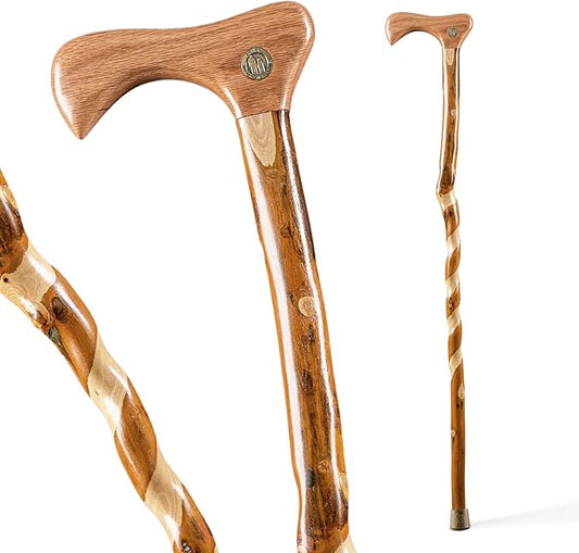 Brazos Wooden Walking Canes for Men and Women, Stable Walking Sticks for Seniors, Made in The USA