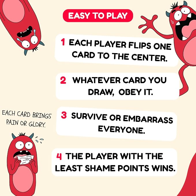 Slap of Shame – Fast Slap Card Game for Adults | Dares & Group Challenges | Funny Party Game for Game Night, Bachelorette & Friends Groups | 2-10 Players