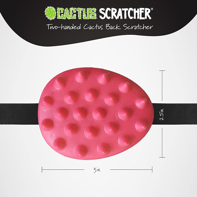 Mini Back Scratcher for Itching Relief, 2-Sided Aggressive & Soft Spikes, Long Handheld, Ideal for Hard-to-Reach Areas – Perfect for Mother's Day Gifts for Mom, Gifts for Her (Pink)