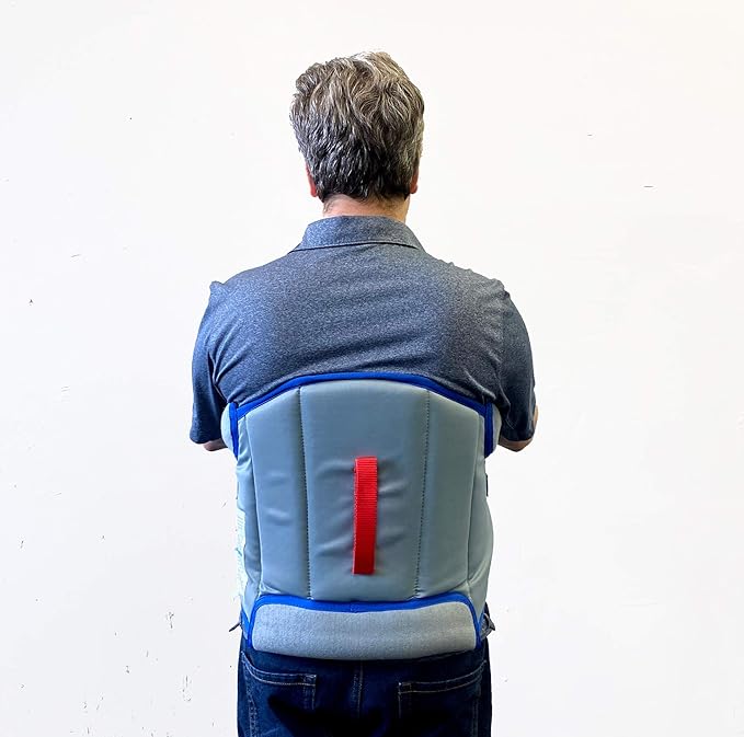 Patient Aid Padded Sit-to-Stand Patient Transfer Sling PASA1 with Back Support Padding and Assist Straps for Moving 90-135 lb Users, Works with Most Lifts - Patient Lift Sling - Stand Assist