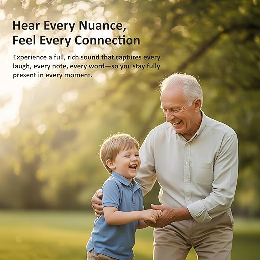 hearing aids for severe hearing loss with Noise cancelling - Rechargeable Hearing Aid for women & men - Hearing Amplifier for seniors with charging case - Over the ear hearing aids for seniors