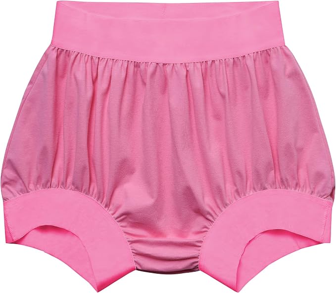 Adult Cloth Diaper Cover Waterproof Plastic Pants Rubber Underwear for Incontinence Leak Proof Washable (PinkM)