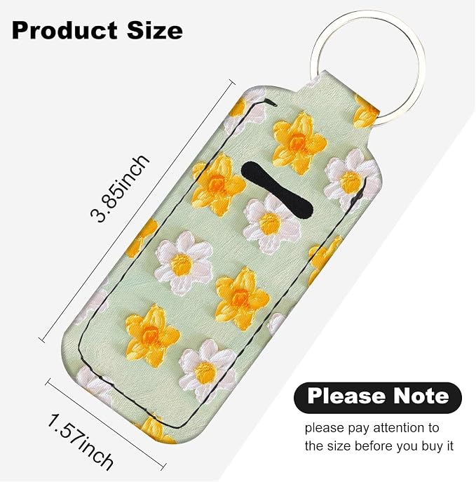 Chapstick Holder Keychain Lip Balm Holder with Clip