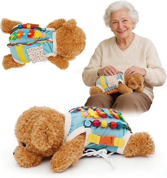 Dog Fidget Blanket, Dementia Products for Elderly, Best Gifts for Elderly Dementia Patients