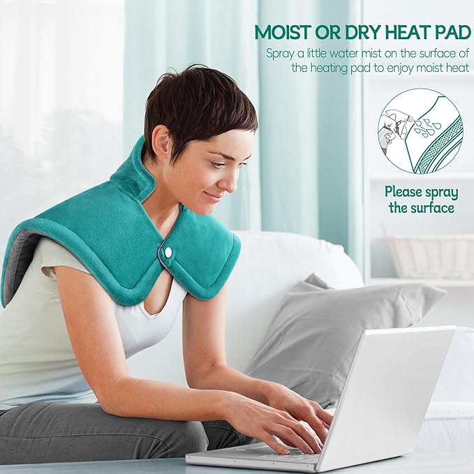 Christmas Gifts for Women, Mom, Neck Shoulder Heating Pad Gift for Men, Dad, Fathers Day, Electric Weighted Heat Pads for Back, Cramps and Leg, Mothers Day Gifts for Mom from Daughter, Son