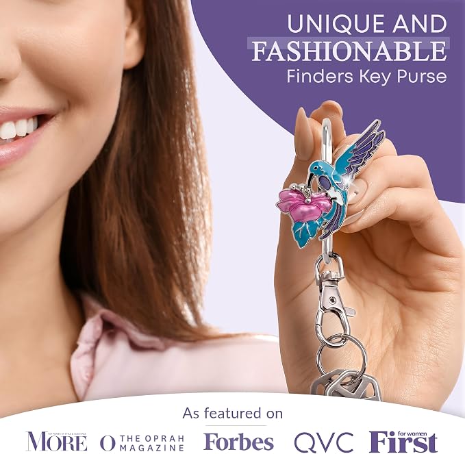 Women’s Bag Charm Key Finder, Car Keychain Hook, Cute Purse Organizer & Tote Bag Accessories, Gifts for Mom - Original