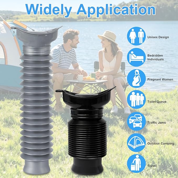 Pee Bottles for Men,Portable Urinal for Men,Collapsible Urine Bottle 750ML | Car Urinals for Men and Women,Emergency Urinal Bottle Shrinkable Pocket Toilet for Travel,Camping,Traffic Jam,Road Trips