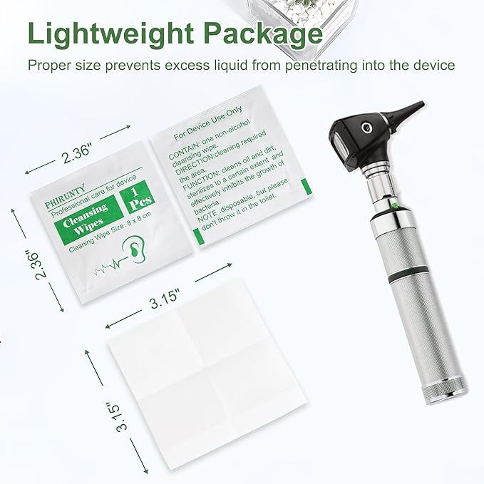 100 Count Hearing Aids Cleaning Wipes Individually Packaged, Hearing Aid Audio Wipe Cleaning Tool Kit Supplies Hearing Aid Accessories, Suitable for All Hearing Aid Brand and Hearing Aid Type