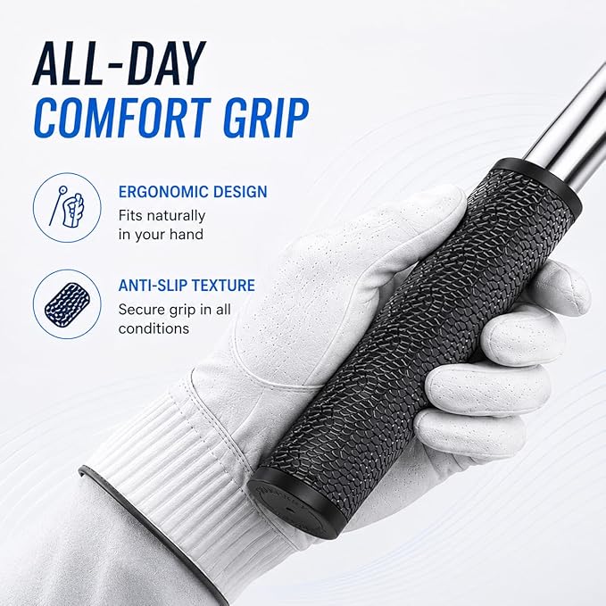 CHAMPKEY Upgraded Auto-Locking Golf Ball Retriever Performance Version - Thicken Telescopic Shaft Golf Ball Picker - High Durability and Stability Golf Retriever