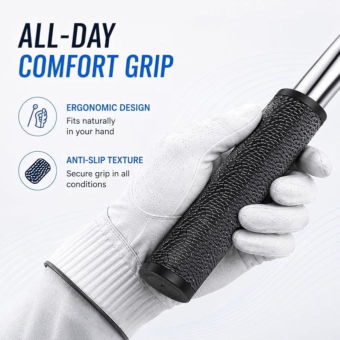 CHAMPKEY Upgraded Auto-Locking Golf Ball Retriever Performance Version - Thicken Telescopic Shaft Golf Ball Picker - High Durability and Stability Golf Retriever