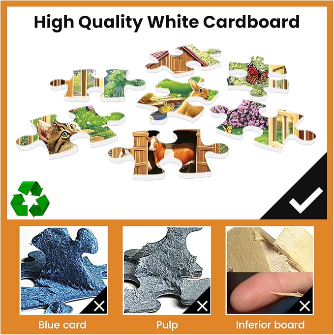 500 Piece Puzzles for Adults Funny Cat Animal Jigsaw Puzzles 500 Pieces | Adult Puzzles Pet Lover Family Challenging Game Gift for Friends 20.5x15IN