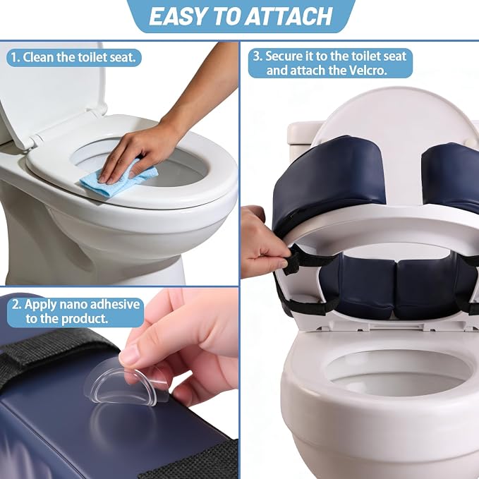 2 Inch Seat Cushion Riser Elevated for Seniors & Handicap, Blue