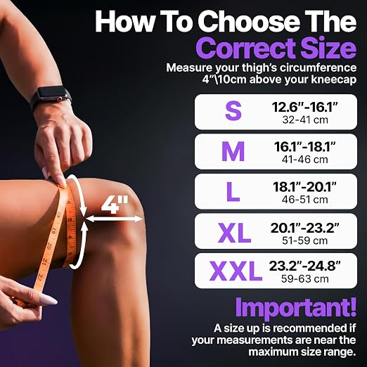 DR. BRACE Elite Compression Knee Brace for Women & Men, (2-Pack) Knee Support Compression Sleeve, Workout Sports Knee Braces for Meniscus Tear, ACL & Arthritis Pain Relief - Check Size Guide Video (Galaxsis, Large)