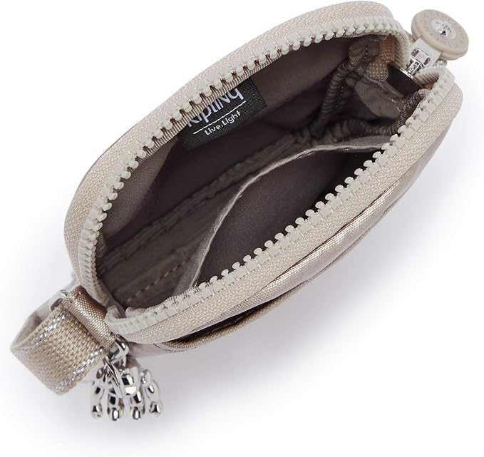 Kipling Womens Tally Minibag, Lightweight Mini Bag, Nylon Phone Crossbody Bag, Metallic Glow, 4.25 L X 6.75 H X 0.75 D US