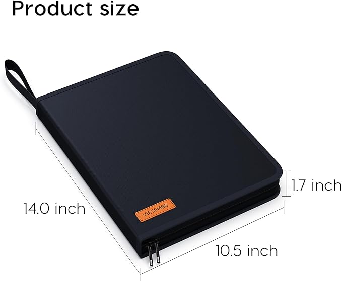 Important Document Organizer Binder, Birth Certificate Protector | Fireproof, Waterproof, Document Protectors, Fire proof Bag for Documents, 4 ring binder, Passport Storage