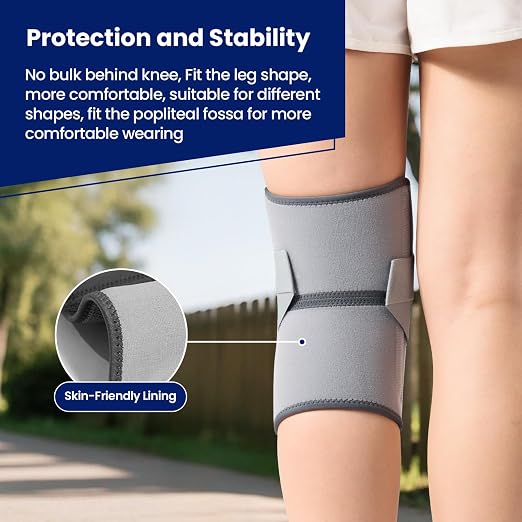 JOMVD Knee Brace for Knee Pain, Meniscus Tear, Adjustable Knee Support with Side Spring Stabilizers for Meniscus Tear, Arthritis, Patella Stability, Knee Pain Relief, Women and Men,X-Large