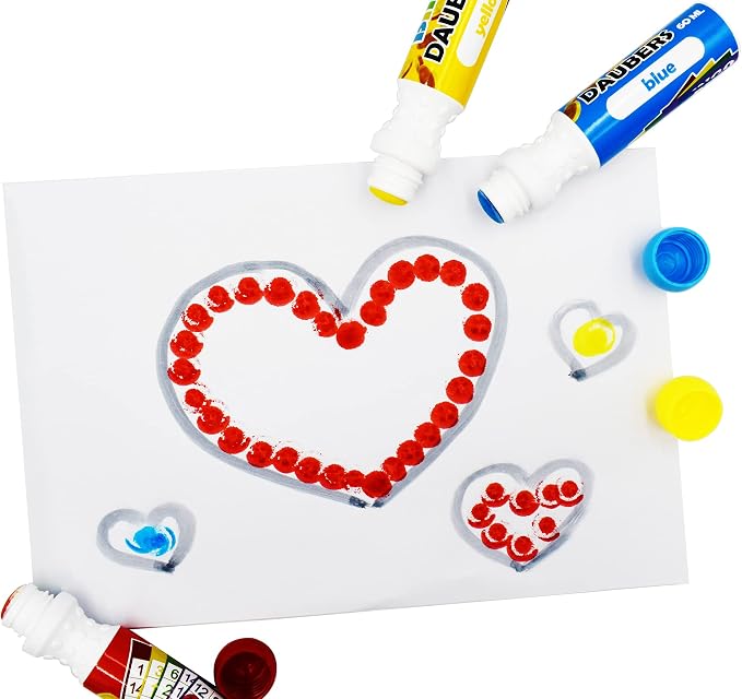 Yuanhe Bingo Daubers Dot Markers - Mixed Colors Set of 24 Pack-12Colors
