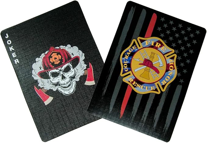 Military Gift Shop Firefighter Playing Cards - Premium Deck for Firefighters - Firefighter Gifts | (Firefighter) Playing Cards
