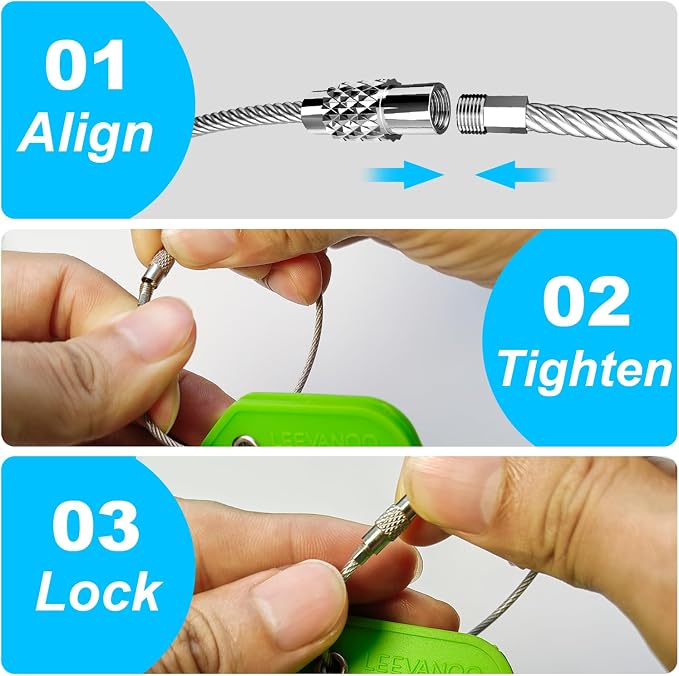 15 Pack 6 Inch Stainless Steel Wire Keychain Cables with Plastic Sleeve, Heavy Duty Wire Key Rings Loops for Luggage Tags ID Tag Keepers Keys Kitchen Utensils Duster