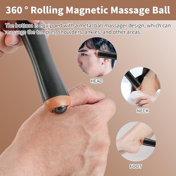 WOVTE Extendable Back Scratcher for Men Women | Resin Massage Head, Anti Rotation Dual Rods, Exquisite Storage Box, Ideal Stocking Stuffers, Perfect Gifts for Men Women