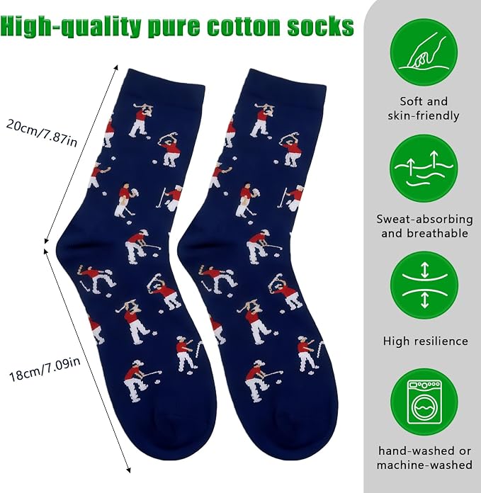 Golf Socks - Funny Annoyed Golfer Socks - Funny Men Golf Gifts for Birthday,Christmas,Anniversary,Retirement